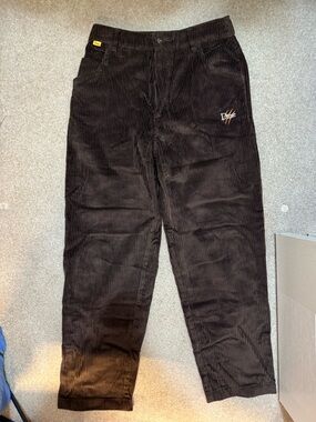 Dime Dino Corduroy Pants — Men's Dark Brown Relaxed Fit